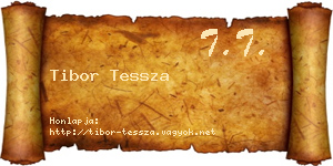 Tibor Tessza névjegykártya